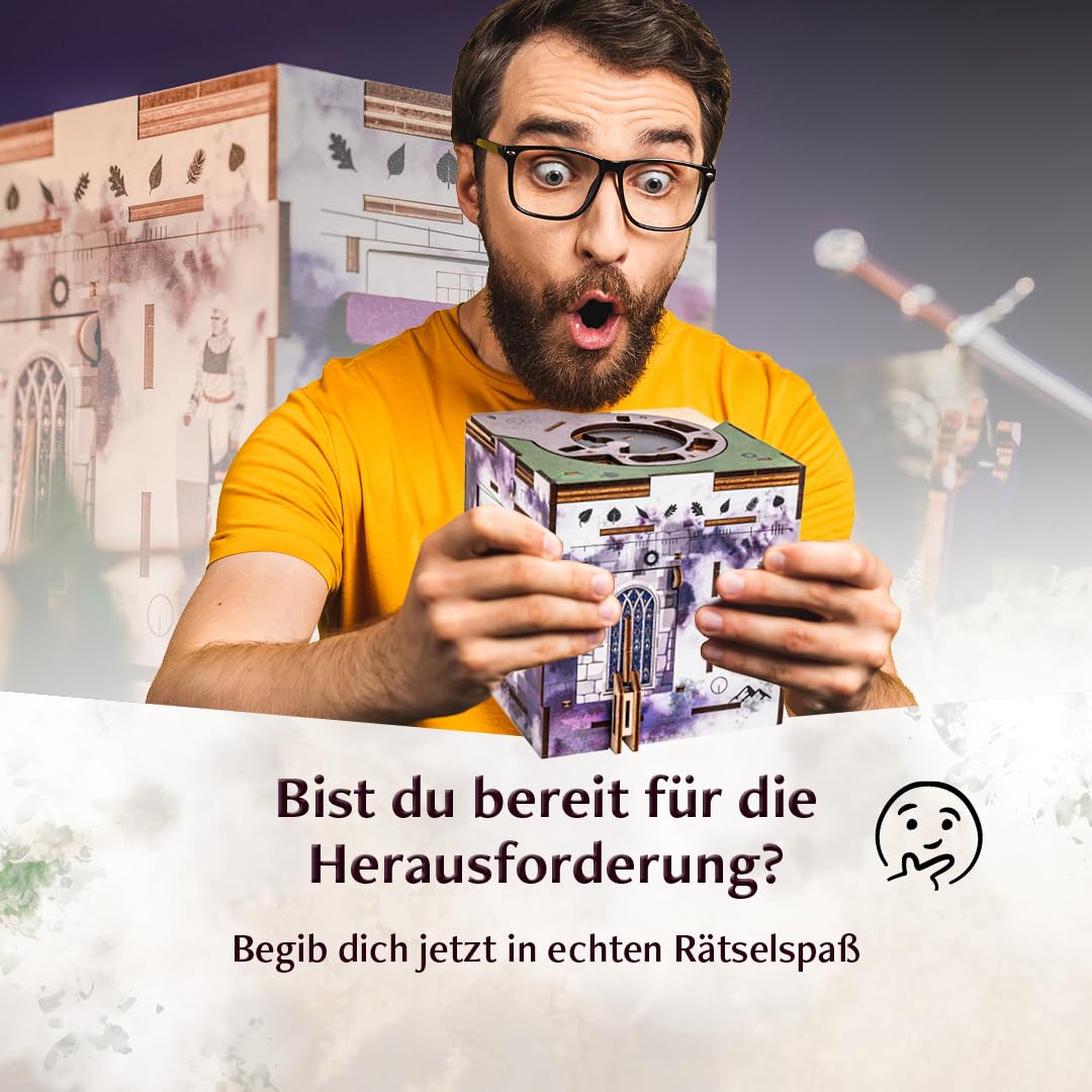 INSCAPE Cluebox Stonehenge´s Legacy interaktives 3D Holzpuzzle mit geheimen Mechanismen - Erlebe das Escape Room Spiel– Ideal für Rätselfans und Erwachsene - Rätselbox - Puzzle Box - Geschenk 5