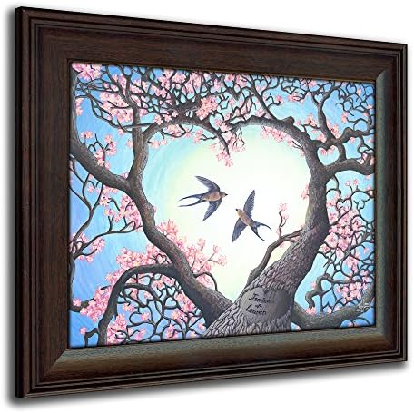 Sparrows - Heartsong - Personalized Romantic Wildlife and Animal Framed Prints for anniversaries, weddings, Valentine's, and Christmas!