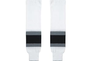 SIMY KNITS Canadian Made Classic Knit Hockey Socks, Team Colors, Ultimate Comfort & Durability, Senior to Junior Sizes