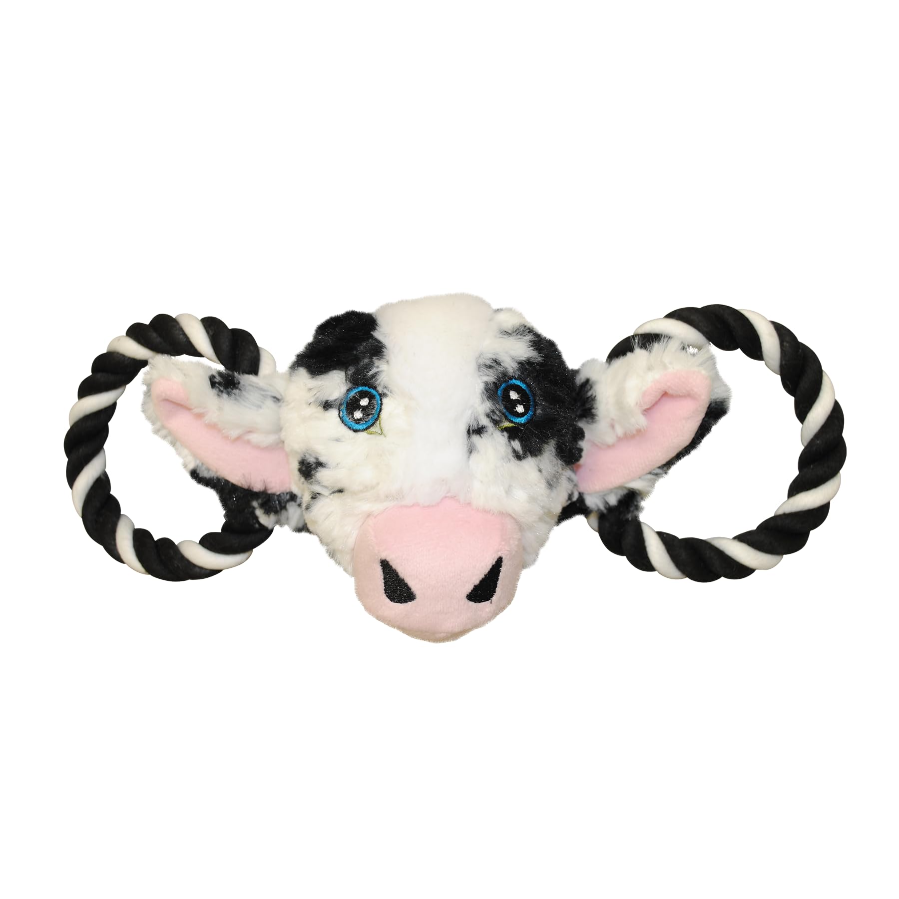 Jolly Pets Jolly Tug-a-Mal Cow Tug/Squeak Toy, Large