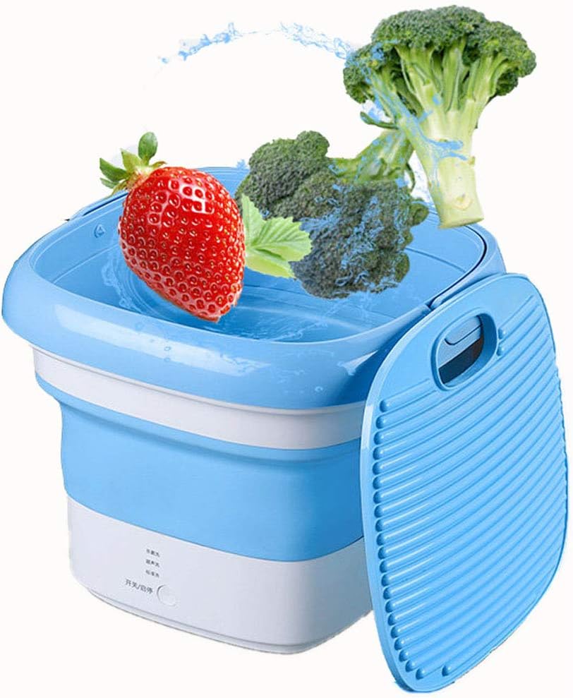 YIWANGO Small Washing Machine ， Travel Portable Collapsible Washer ，for