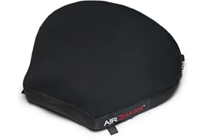AIRHAWK 14" x 14" Cruiser Medium Motorcycle Seat Cushion - Lightweight Portable Inflatable Multi-Cell Air Pad with Cover