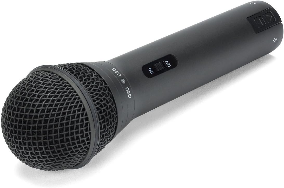 Samson Q2U Handheld Dynamic USB Microphone Recording and Podcasting Pack (Black): Musical Instruments