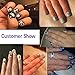 12 Sheets Multicolored Christmas 3D Nail Art Stickers with Snowflake, Tree, Deer, Santa