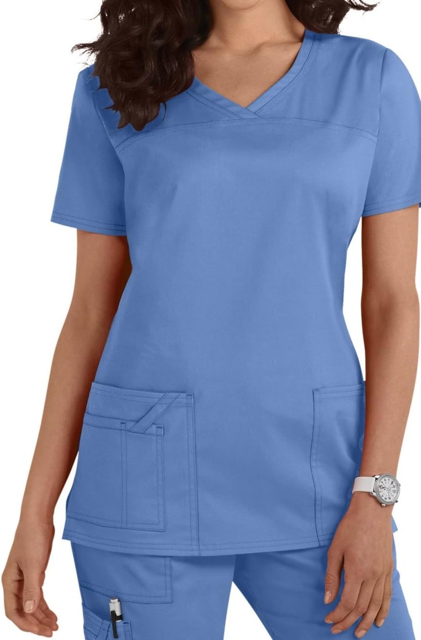 Smart UniformWorkwear V-Neck Scrub Top