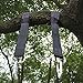 Tree Swing Hanging Straps Kit - Holds 2000 lbs, 5ft Long Straps with 2 Tree Protectors; 2 Safer Lock Snap Carabiner Hooks Perfect for Tree Swing; Hammocks, Perfect for Swings (4000 Lbs) (Black)