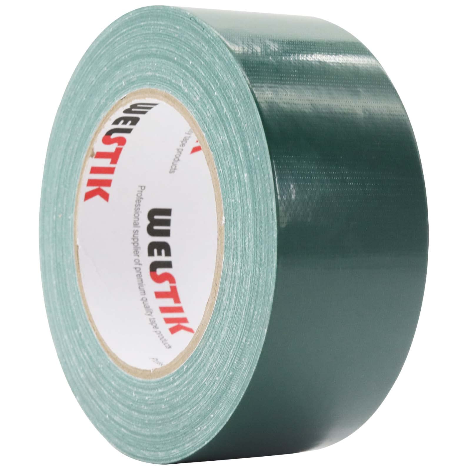 WELSTIK Professional Grade Duct Tape, Waterproof Duct Cloth Fabric,Colored Gaffer Tape for Repairs, DIY, Crafts, Indoor Outdoor Use,50mm X 41M, 7.5 Mil Thick,Dark Green