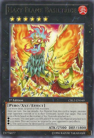 Yu-Gi-Oh! - Hazy Flame Basiltrice (CBLZ-EN049) - Cosmo Blazer - Unlimited Edition - Rare