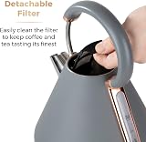 Tower Cavaletto Pyramid Kettle 1.7L 3000W Grey Rose Gold Fast Boil view 6