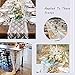QueenDream 14 X 120 White Lace Table Runner Reusable White Lace Table Runner for Wedding Spring Summer Outdoor Garden Tea Party