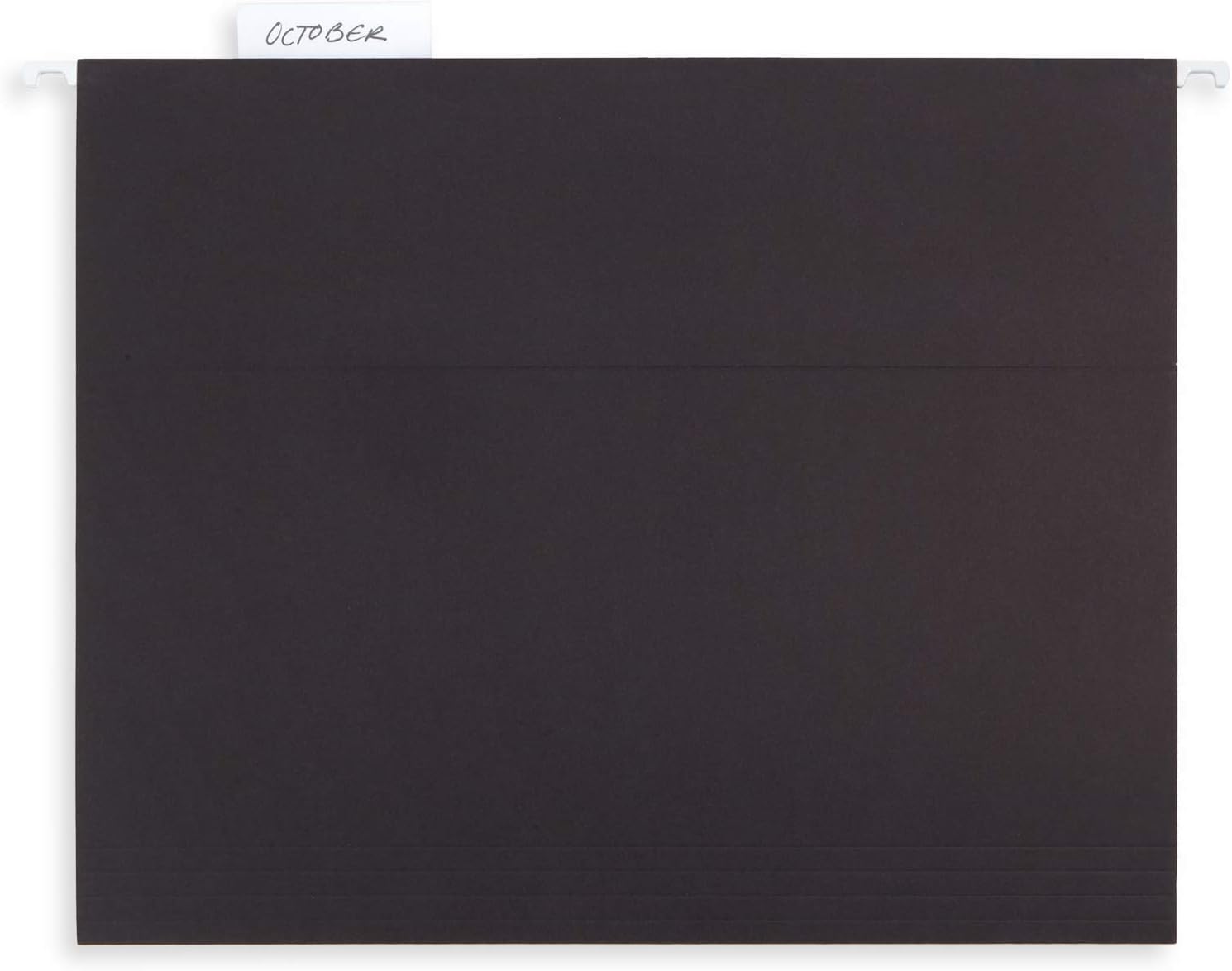 Blue Summit Supplies Hanging File Folders, 25 Reinforced Hang Folders, Designed for Home and Office Color Coded File Organization, Letter Size, Black, 25 Pack : Office Products