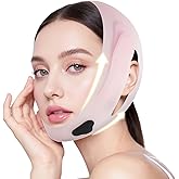 Chin Strap for Sleeping, Silicone Adjustable Chin Strap, Reusable Double Chin Reducer for Women, V Line Lifting Mask for Jawline Tightening & Double Chin Reduction