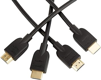 AmazonBasics High-Speed HDMI Cable, 3 Feet (2-Pack) - Supports Ethernet, 3D, 4K video