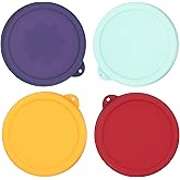 Kiicii 1 Cup Round Silicone Storage Cover Lids Replacement for Anchor Hocking and Pyrex 7202-PC Glass Bowls (Container not Included) (Mix) 4 Pack