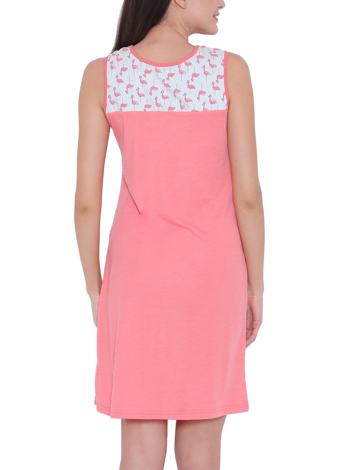 clovia womens cotton printed short nighty