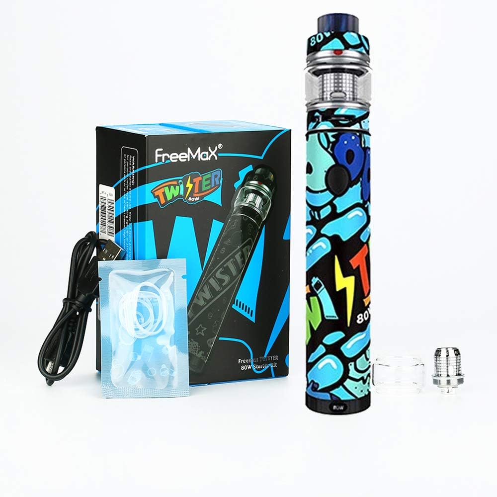 Freemax Twister 80W VW Kit with Fireluke 2 Tank, No Nicotine, No E Liquid (Blue)
