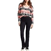 Tribal Womens Women's Pull-on Flare Legging with Flatten It® Tummy Control
