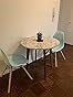 Amazon.com: Nathan James Amalia Round Bistro Dining Table with Legs in ...