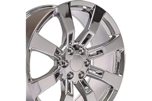 OE WHEELS LLC OE Wheels CA82 22 Inch Rim Fits Escalade Style 6x139.7 22x9 Chrome - Hollander 5409 (1)