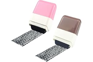 2Pcs Identity Protection Roller Stamps Identity Prevention Theft Stamp Wide Rolling Security Stamp for Privacy Protection, ID