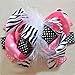 5 Inch Large Boutique Bows Clips for Girls Pigtail Grosgrain Feather Hairbows