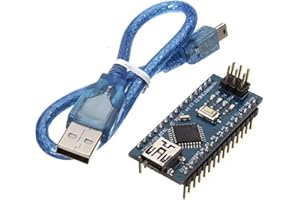 MERQC Arduino Nano Board CH340 Mini USB Nano 3.0 with The bootloader Compatible Nano Controller for arduino CH340 USB Driver 