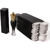 COSIDEA 50 PCS Empty Black Lip Gloss Boxes W27 xW27 xH115mm /1.06 * 1.06 * 4.53 inch, Cosmetic Perfume/Mascara Box Packaging for Small Business Wholesale, small Kraft Paper Box