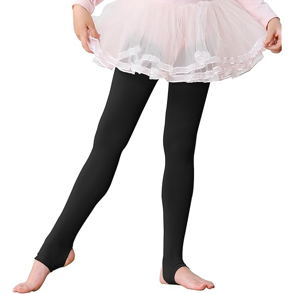 Kids Girls Boys Stirrup Dance Tights Pantyhose Yoga Gymnastics Ballet - View #9