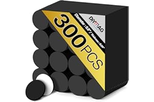 DIYMAG Magnets with Adhesive Backing, 300Pcs 0.8 x 0.04inch Round Small Magnetic Dots Stickers for Classroom Crafts Strong Magnetic Tape Sheets Easy Peel and Stick for Whiteboard Fridge