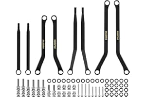 INJORA Black Coating Brass High Clearance Chassis Links for 1/30 Axial SCX30