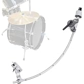 EASTROCK Snare Drum Cymbal Clamp，Cymbal Expansion Clip,Silver | Cymbal Extension Mount Clamp for Splash, Crash and Effects Cymbals