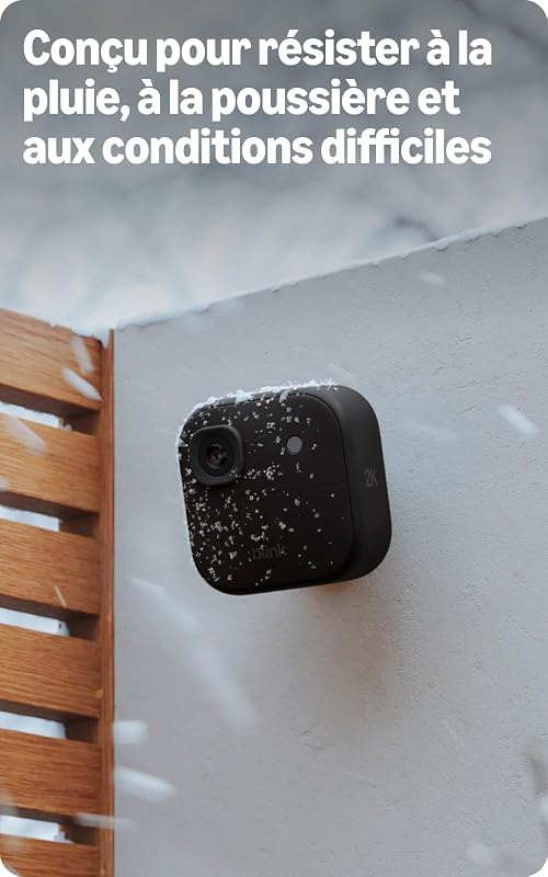 Caméra extérieure 2K+ Blink (nouvelle génération) — Caméra de surveillance connectée sans fil, résolution vidéo 2K, audio amélioré, module de synchronisation requis, non inclus—Caméra additionnelle
