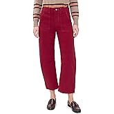 LE JEAN Women's Utility Soft Barrel Mid Rise Jeans