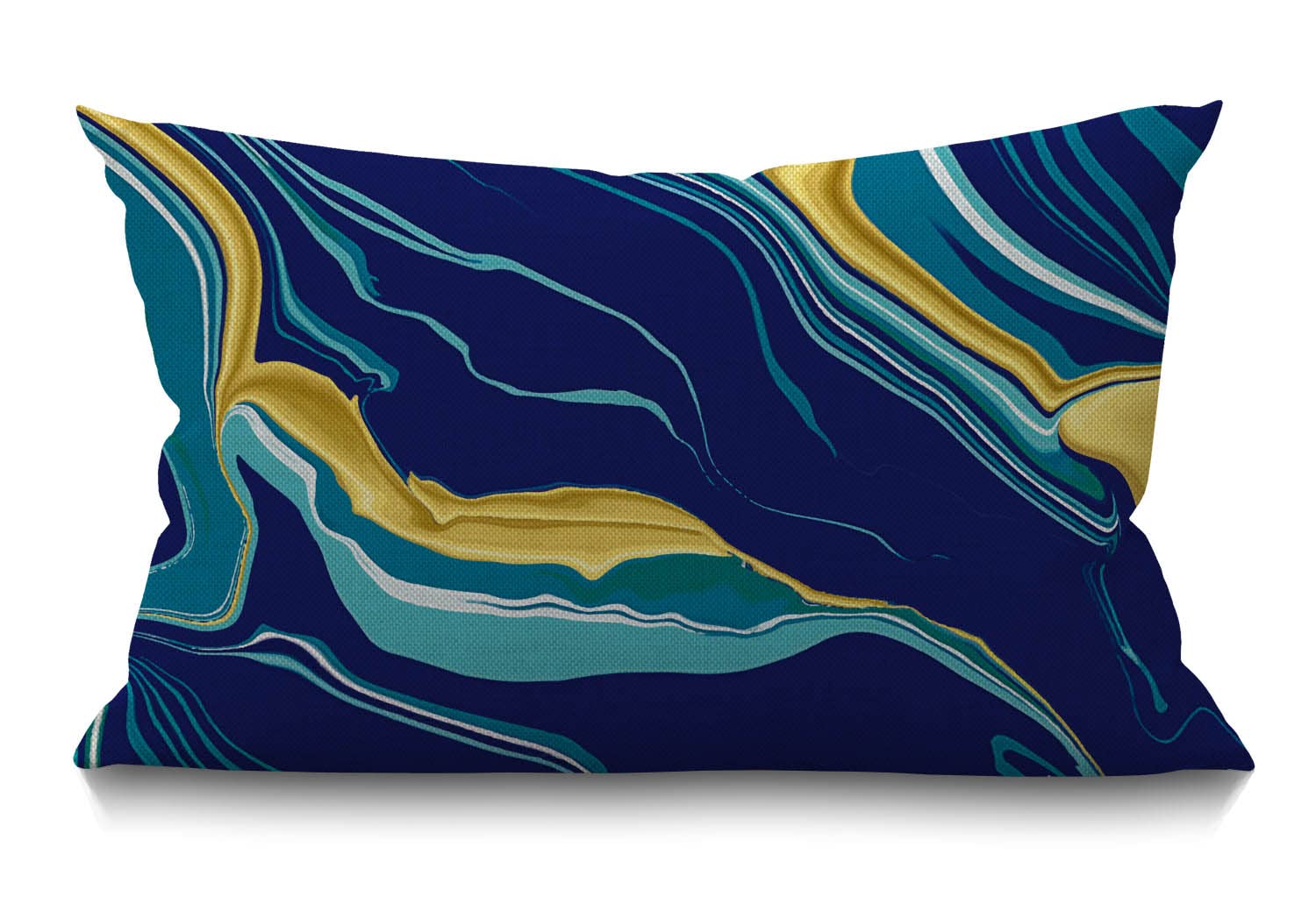 Marble Texture Cushion Cover Farmhouse Yellow Blue Green Golden Fluid Marble Hispster ink Luxury Elegant Colorful Decorations Pillow Cover Case for Sofa Couch Cotton Linen 30 x 50 cm 12x20 Inches