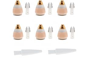 EFSANONY Eyebrow Hair Remover replacement heads for Finishing Touch Flawless Brows Eyebrow Hair Remover,Painless Blades with Cleaning Brush - As Seen on TV (flawless eyebrow replacement heads, 6 pack)