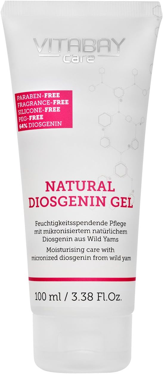 Natural Diosgenin Gel Extra Strong 64% Diosgenin (Made from 80% Wild Yams Extract) Moisture Care for Skin Problems Caused Hormonal with Mikronisiertem Natural Diosgenin from Wild Yams