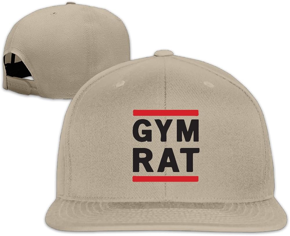 KFly2 Adjustable Gym Rat Baseball Caps Hat Unisex Natural Amazon.ca