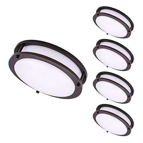 Amazon Com Ostwin 10 4 Pack Led Flush Mount Ceiling Light