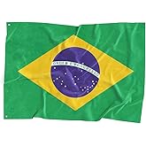 Brazil National Flag Polyester Fiber 3x5 Feet Flag, Bright Colors And Anti-ultraviolet Fade Flag Indoor Outdoor Banner
