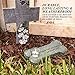 Dog Remembrance Gift - Bone Shaped Candle Holder - Pet Memorial Stone with One Tea Light and a Tribute 