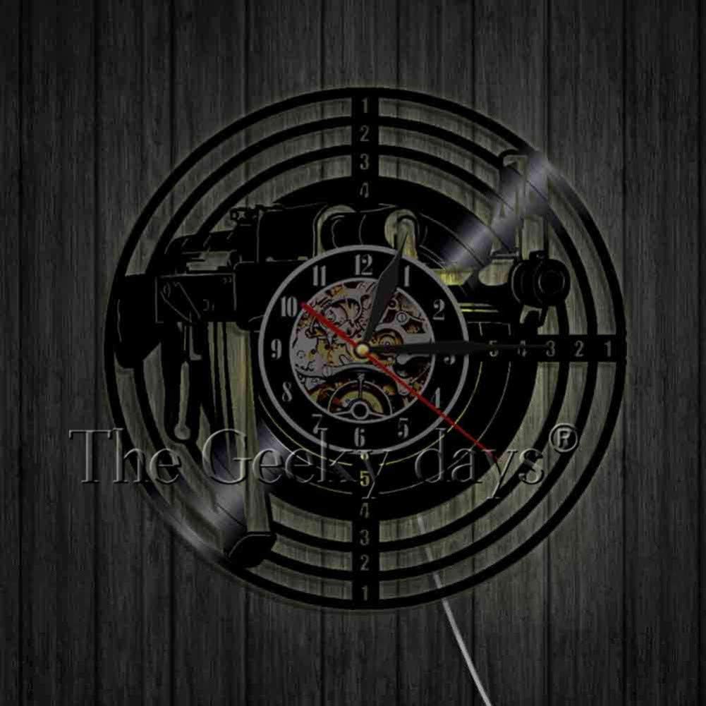 WYLYSD LED wall clocks Creative Clock Ak47 Gun Weapon Art Wall Clock