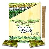 Cyclones Sugar Cane XTRASLOW Pre-Rolled Flavored Hemp Wraps with Dank 7 Tip (12 Pack) and ES Scoop Card