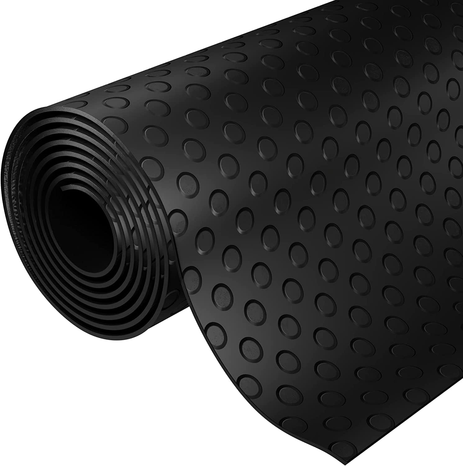 1m x 0.5m Coin Rubber Anti-Slip Garage Matting Flooring Roll 3mm Thick | 100cm x 50cm Floor Mat