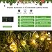 Mpow Solar String Lights, 22ft 15Globe Christmas Lights with 8 Modes, Waterproof Detachable Solar Powered Panel for Outdoor Christmas Tree, Party, Garden, Patio, Backyard, Indoor Decorations Lighting