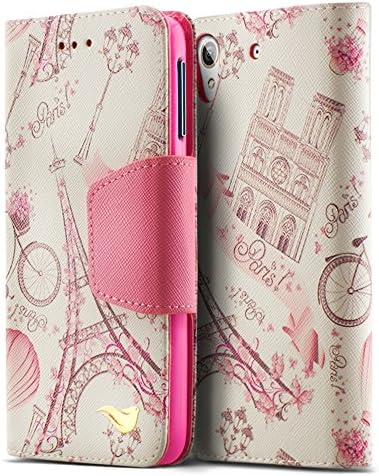 HTC Desire 626 / 626s Wallet Case [The BlueJay Brand] Slim Wallet Book Cover [Cute Series] with Credit Card ID Holders for HTC Desire 626 / 626s, Bonjour, Paris!