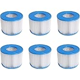 Volca Spares Hot Tub Filter Cartridge Size VI for Bestway, Lay-Z-Spa, Coleman SaluSpa 90352E 58323, 6 Pack