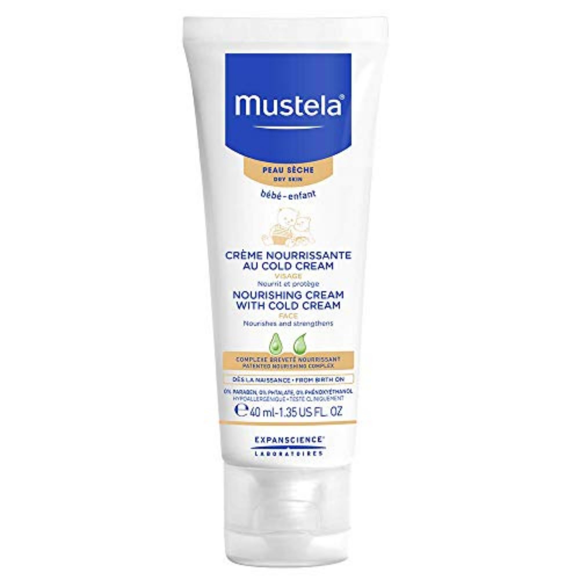 Mustela PS CREME NOURRISSANTE AU COLD CREME 40 ML/PS VOEDENDE CREME MET COLD CREAM 40 ML, (Pack of 1)