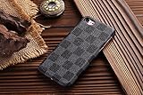 HeiL iPhone7/8 TPU (US Deliver Guarantee Fulfilled by Amazon) New Elegant Luxury PU Leather Checker Pattern Classic Style Cover Case for Apple iPhone7 iPhone8 (Grey)