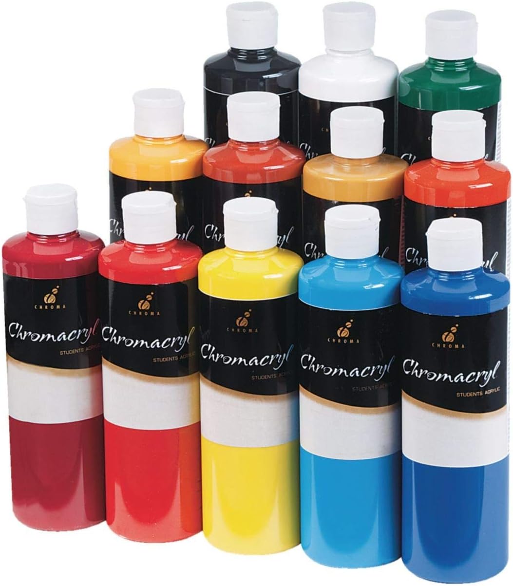 Chromacryl Acrylic Paint Set 16 oz. (Set of 12)