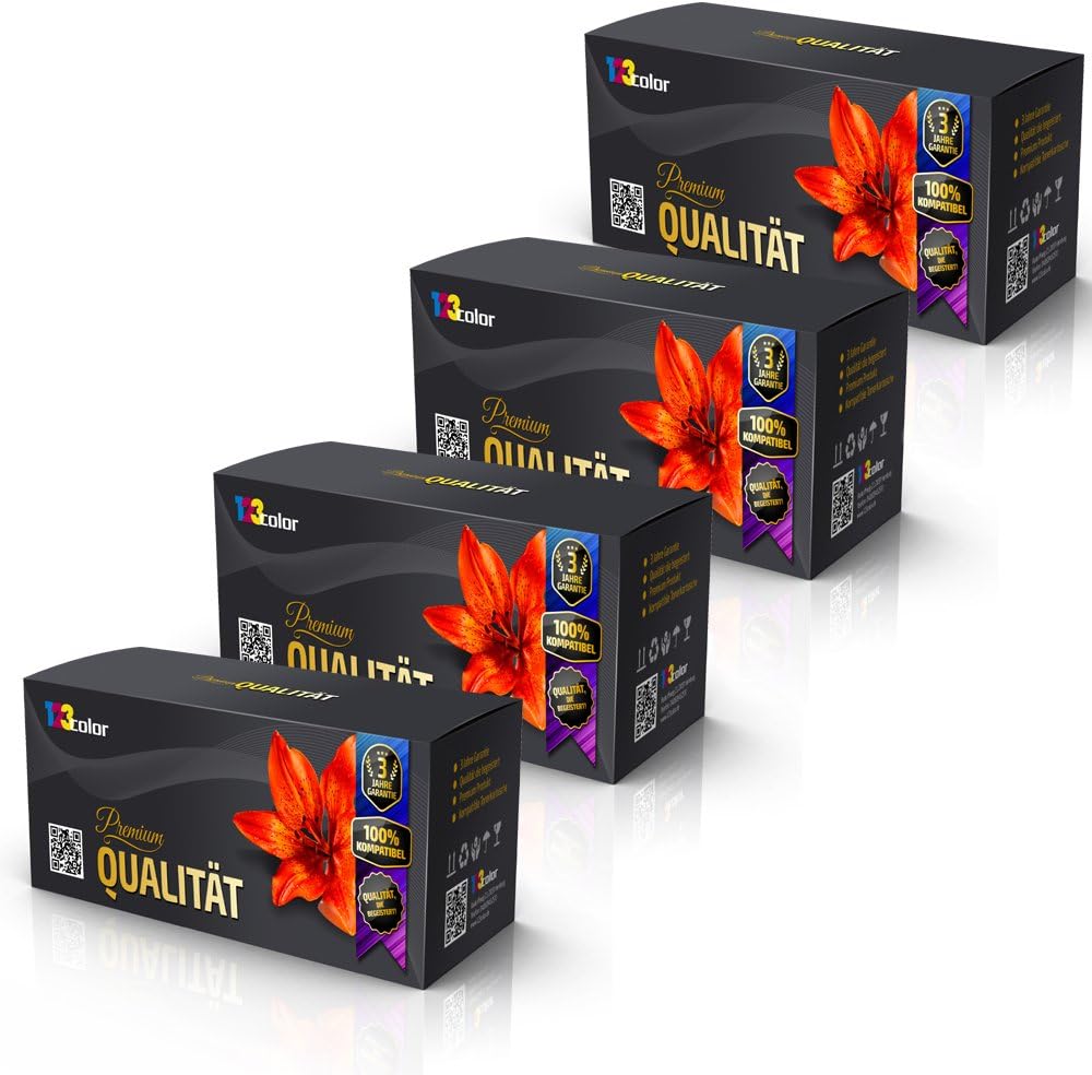 Print-Klex 4 alternative ink cartridges for Epson Workforce Pro T7011 T7014 T7021 T7024 T7031 T7034 Black Cyan Magenta Yellow Print Line Series